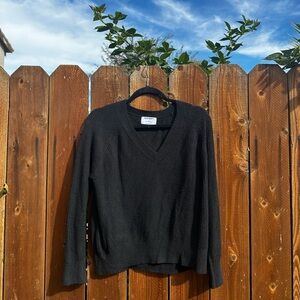 Basic Black V Neck Sweater